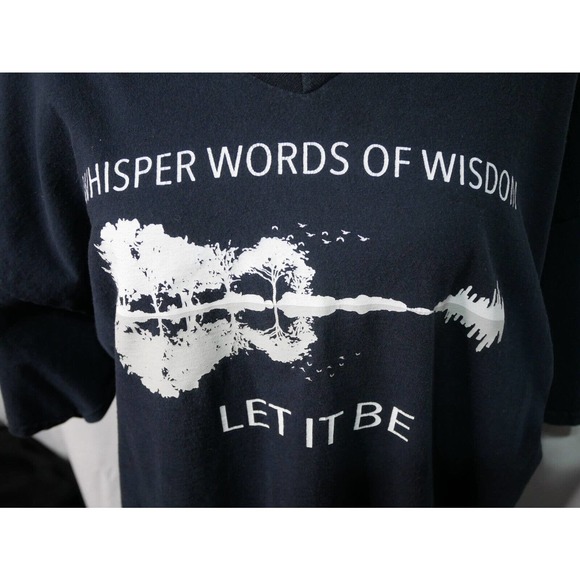 Vintage Hanes Tee Shirt by The Beetles ' Let it Be ' XXL Graphic Tee - Picture 2 of 4